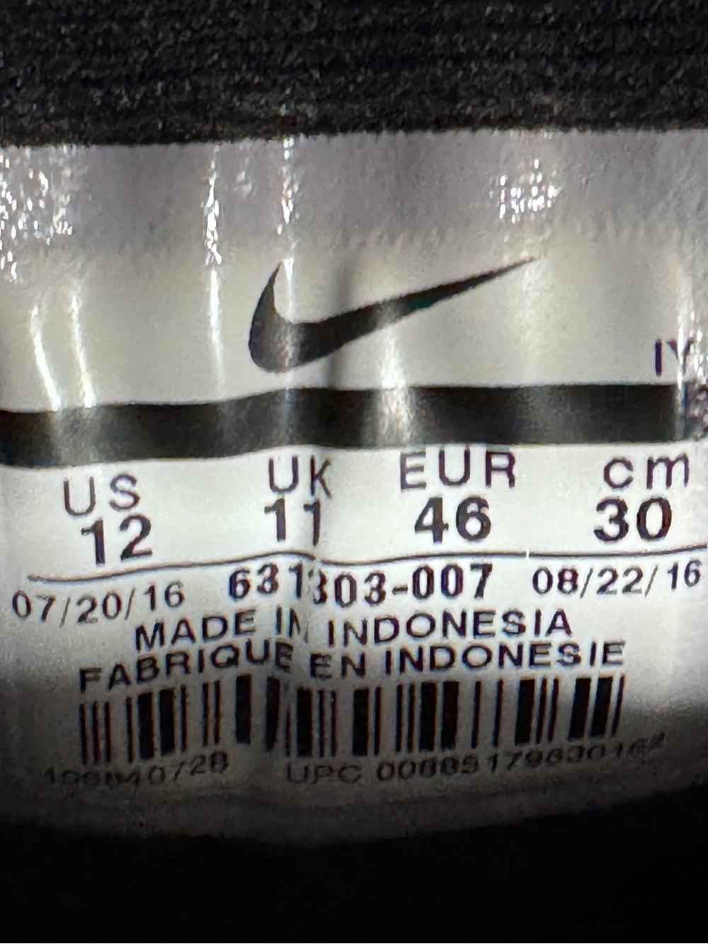 Nike SB Stefan Janoski Max Triple Black Men Size 12 - Picture 7 of 7